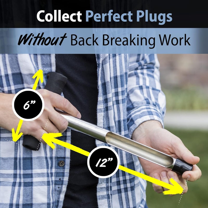 Sleek Space Soil Probe with Small Soil Sampler Bags. 12" Soil Sample Probe Rod. Patent Pending Ground Probe Design for Tidy Strata in Soil Test Sampling. - Image 4